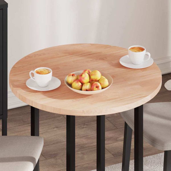 Encimera Otro Marrón claro Ø 70 x 2.5 cm Madera de roble sólida M 4