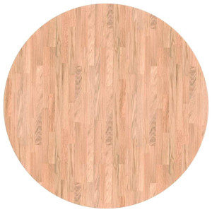 Encimera Marrón claro Ø 90 x 2.5 cm Madera de roble sólida H
