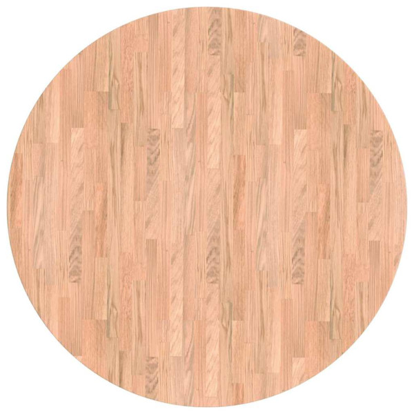 Encimera Marrón claro Ø 90 x 2.5 cm Madera de roble sólida M 2