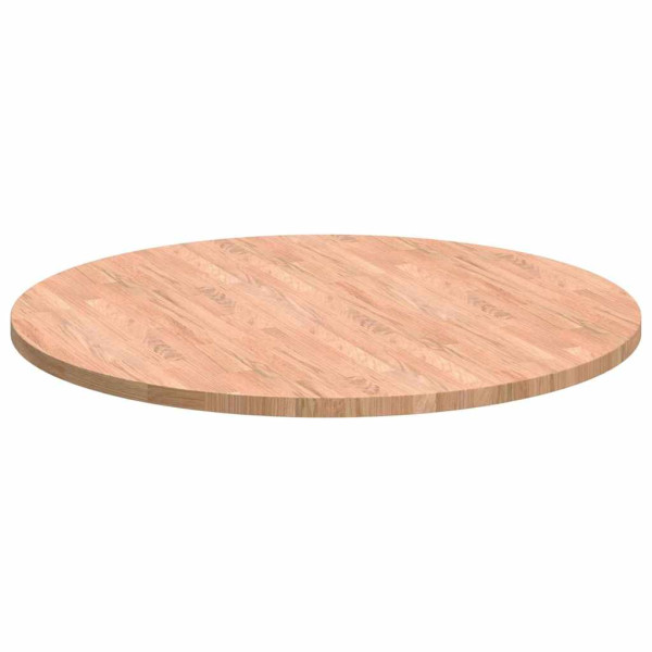 Encimera Marrón claro Ø 90 x 2.5 cm Madera de roble sólida M 5