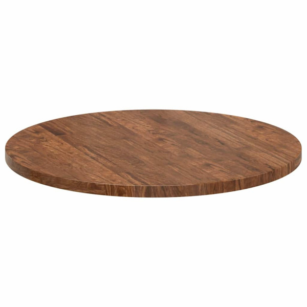 Encimera Marrón oscuro Ø 70 x 2.5 cm Madera de roble sólida M 5