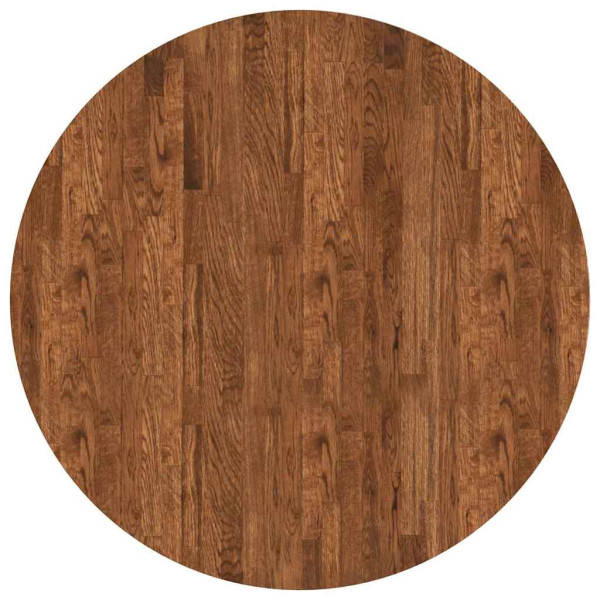 Encimera Marrón oscuro Ø 90 x 2.5 cm Madera de roble sólida M 2