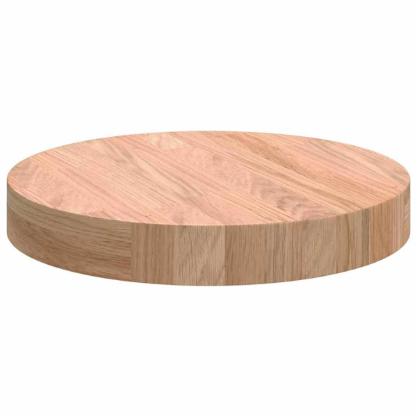 Encimera Otro Marrón claro Ø 30 x 4 cm Madera de roble sólida M 5