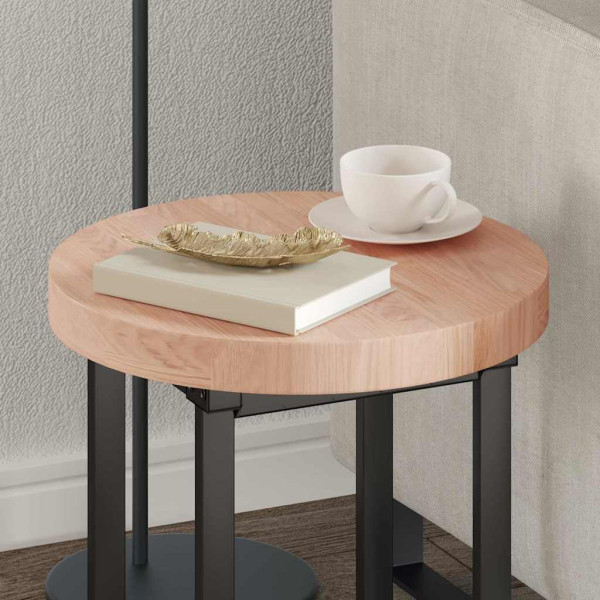 Encimera Otro Marrón claro Ø 40 x 4 cm Madera de roble sólida M 4