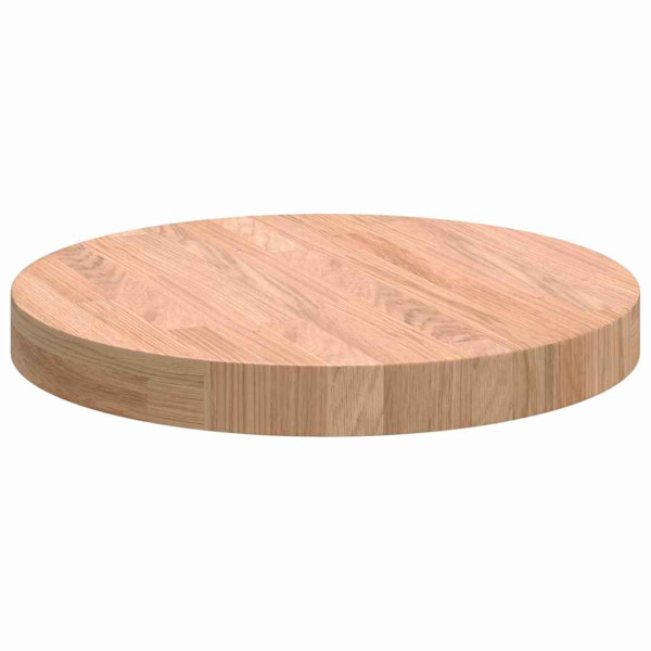 Encimera Otro Marrón claro Ø 40 x 4 cm Madera de roble sólida M 5