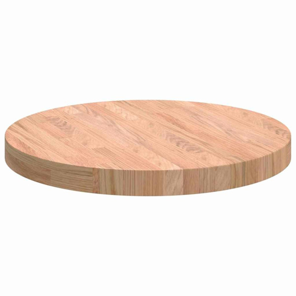 Encimera Otro Marrón claro Ø 50 x 4 cm Madera de roble sólida M 5