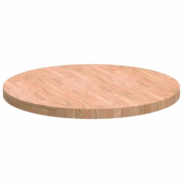 Encimera Otro Marrón claro Ø 80 x 4 cm Madera de roble sólida M 5