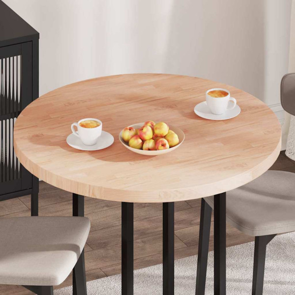 Encimera Otro Marrón claro Ø 90 x 4 cm Madera de roble sólida M 4