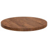 Encimera Otro Marrón oscuro Ø 70 x 4 cm Madera de roble sólida 5