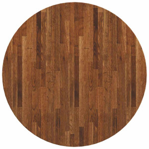 Encimera Otro Marrón oscuro Ø 80 x 4 cm Madera de roble sólida H