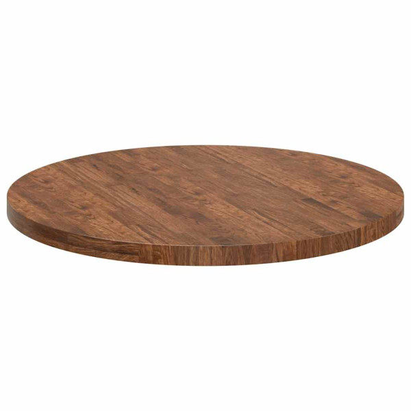 Encimera Otro Marrón oscuro Ø 90 x 4 cm Madera de roble sólida M 5