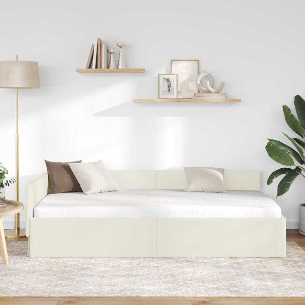 Estructura de cama en esquina Otro Manual Crema 80 x 200 cm M 4