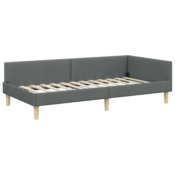 Estructura de cama en esquina Otro Gris oscuro 90 x 190 cm M 2