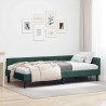 Estructura de Cama Esquinera Manual Verde oscuro 80 x 200 cm 1