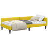 Estructura de Cama Esquinera con cabecera Amarillo 80 x 200 cm 3