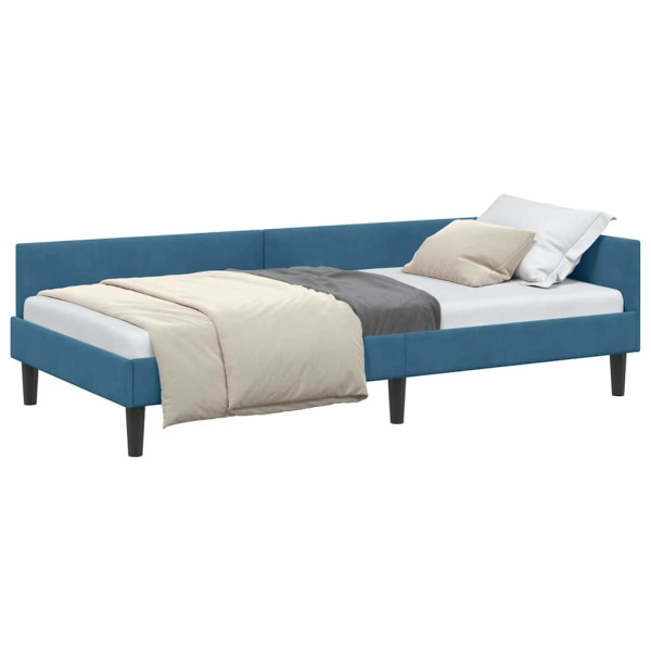 Estructura de Cama Esquinera con cabecera Azul 90 x 190 cm M 3