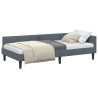 Estructura de Cama Esquinera Manual Gris oscuro 90 x 200 cm 3