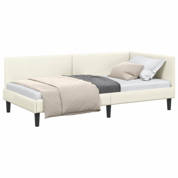 Estructura de cama en esquina Otro Manual Crema 90 x 190 cm M 3