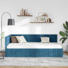 Estructura de cama en esquina Azul 90 x 200 cm Terciopelo 4