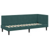 Estructura de cama en esquina Verde oscuro 80 x 200 cm 2