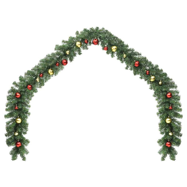 Guirnalda de Navidad 2 pcs Verde 40 m PVC M 4
