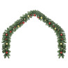 Guirnalda de Navidad 2 pcs Verde 40 m PVC 4