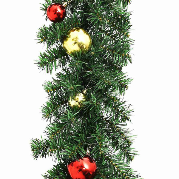Guirnalda de Navidad 2 pcs Verde 40 m PVC M 5