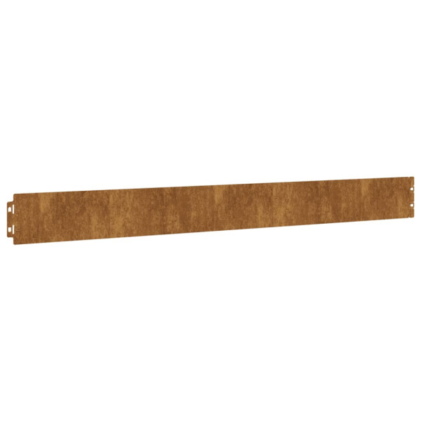 Bordes de césped acero corten flexible 50 piezas 10x103 cm M 4