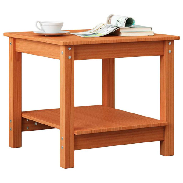 Mesa de Café Marrón cera 50 x 50 x 45 cm Madera maciza de pino M 3