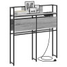 Cabecera de almacenamiento con estante Gris sonoma 75 cm 3
