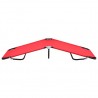 Tumbona plegable acero roja 3