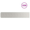 Bordes para césped 30 uds 20x103 cm acero inoxidable 2
