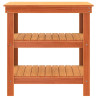 Banco de trabajo con estante Marrón cera 78.5 x 50 x 80 cm 5