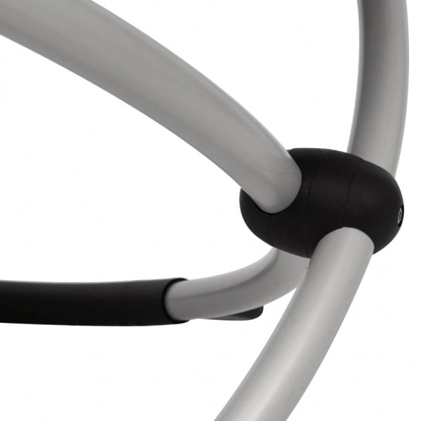 Espreguiçadeira de exterior geométrica aço cinzento-acastanhado M 5