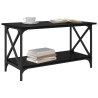 Mesa de Café Roble negro 80 x 45 x 45.5 cm Madera contrachapada 3