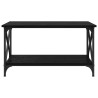 Mesa de Café Roble negro 80 x 45 x 45.5 cm Madera contrachapada 5