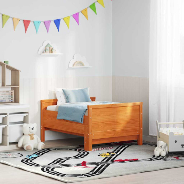 Cama extensible para niños Marrón cera 80 x 130 / 165 / 200 cm M 5