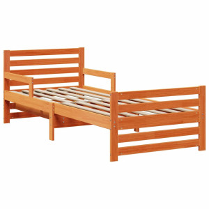 Cama extensible para niños Otro Marrón cera 80 x 130 / 165 / 200 cm H