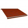Toldo de lona naranja y marrón 400x300 cm 3