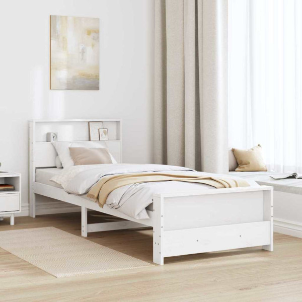 Estructura de cama 75 x 190 cm Madera maciza de pino M 5