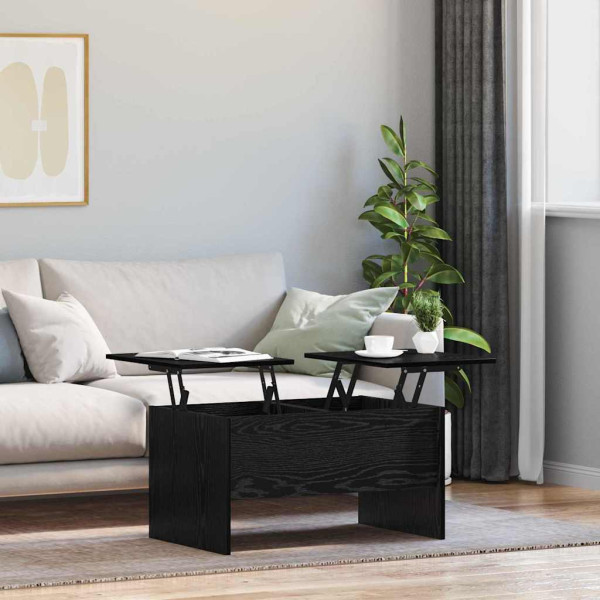 Mesa de Café Roble negro 80 x 50.5 x 42.5 cm M 4