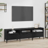 Gabinete de TV Roble negro 150 x 30 x 44.5 cm 1