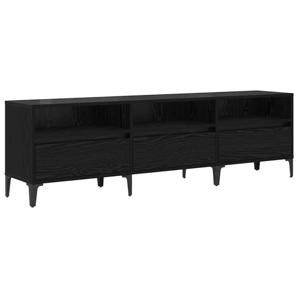 Gabinete de TV Roble negro 150 x 30 x 44.5 cm M 2