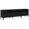 Gabinete de TV Roble negro 150 x 30 x 44.5 cm 2