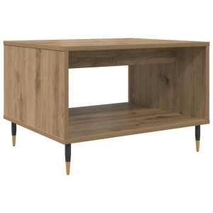 Mesa de Café Roble artisan 60 x 50 x 40 cm Madera contrachapada H