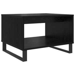 Mesa de Café Roble negro 60 x 50 x 40 cm Madera contrachapada H