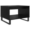 Mesa de Café Roble negro 60 x 50 x 40 cm Madera contrachapada 2