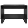 Mesa de Café Roble negro 60 x 50 x 40 cm Madera contrachapada 5