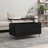 Mesa de Café Roble negro 90 x 44.5 x 45 cm Madera contrachapada 4