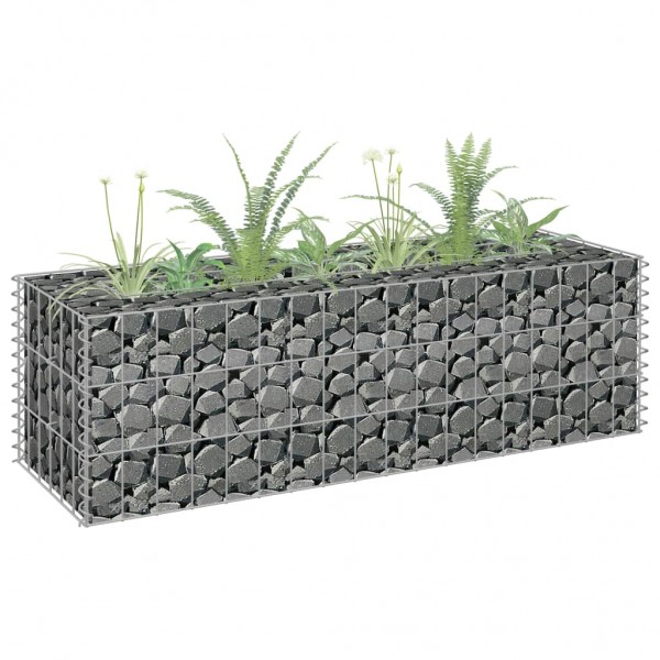 Arriate de gaviones de acero galvanizado 90x30x30 cm D